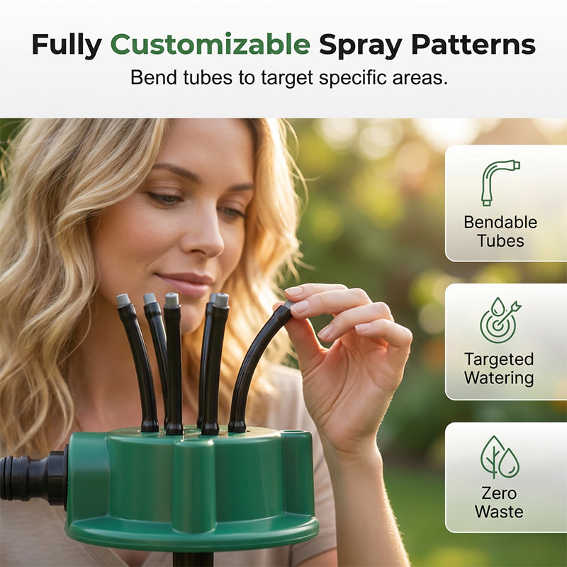 360° Multi-Directional Lawn Sprinkler💧Precision Garden Irrigation with Flexible Spray Nozzles🌱