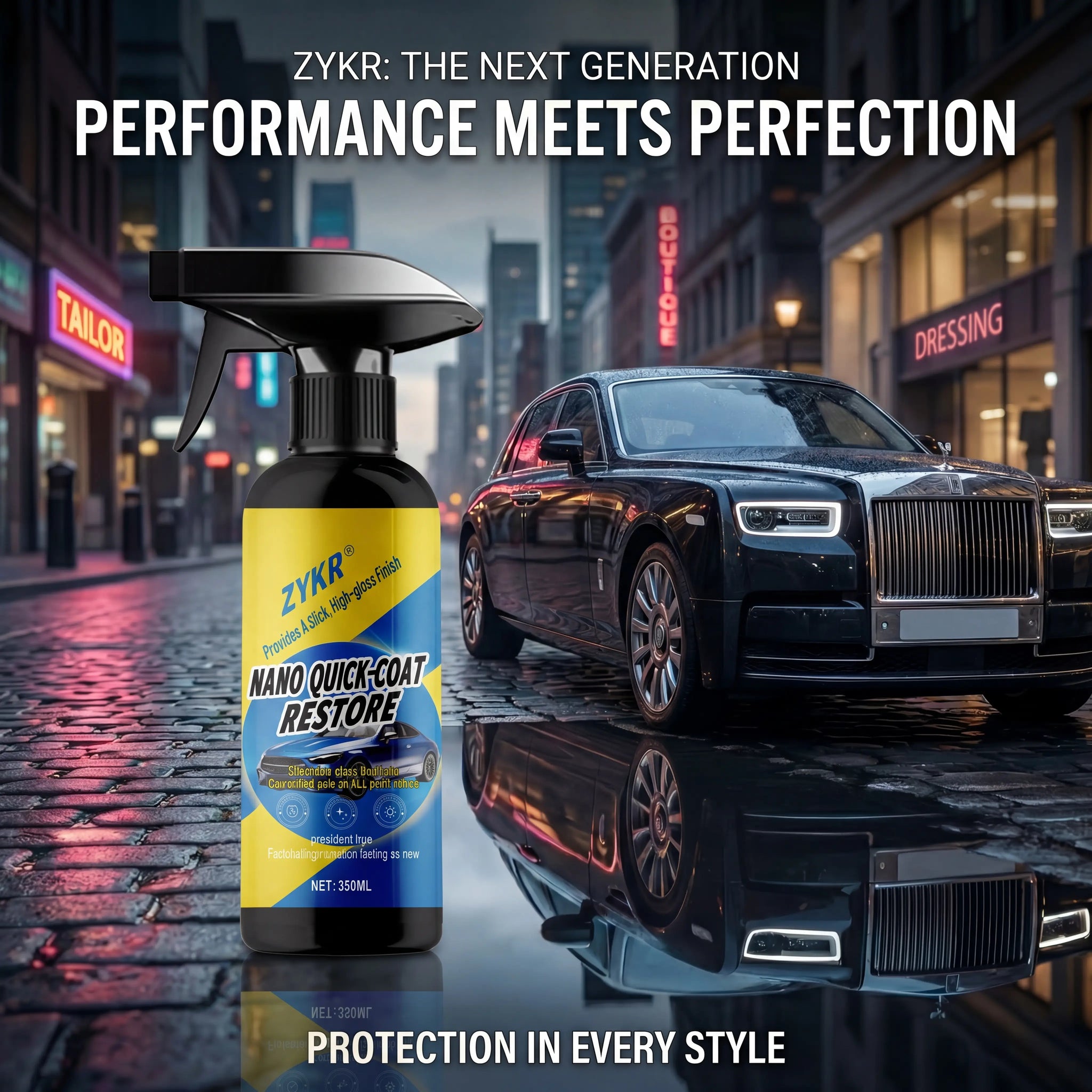 Automotive Nano Coating Repair Agent - With Dust and Water Repellent Properties - Long-lasting and Durable with Gloss, Suitable for Continuous Use
