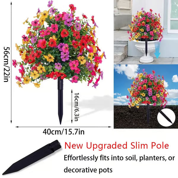 Artificial Flowers for Outdoor Indoor Garden Home Decoration