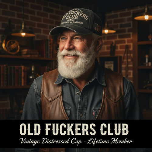 🧢 Vintage “Old Club” Lifetime Member Distressed Cap