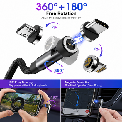 🔥360 Pro Cable: 5-in-1 Universa(🚀10x Faster Than Traditional Cables)