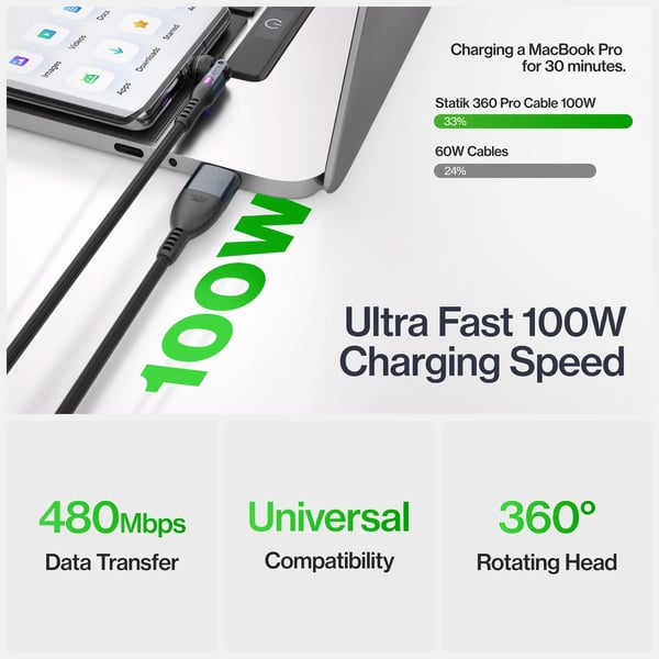 🔥360 Pro Cable: 5-in-1 Universa(🚀10x Faster Than Traditional Cables)