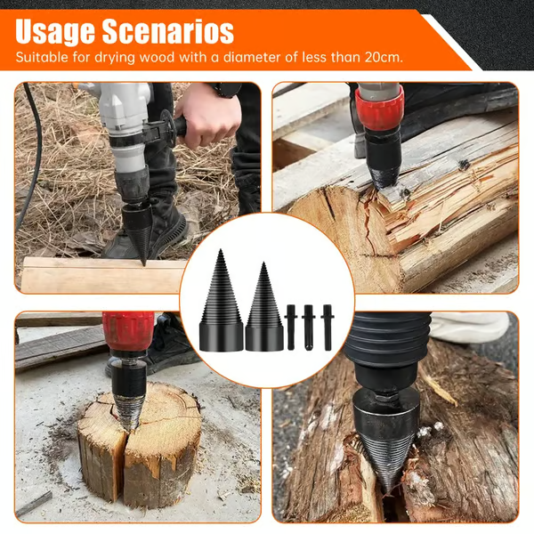 🔥 Hot Summer Sale 69% OFF🔥WOOD LOG SPLITTER FIREWOOD DRILL BIT