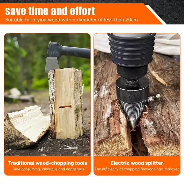 🔥 Hot Summer Sale 69% OFF🔥WOOD LOG SPLITTER FIREWOOD DRILL BIT