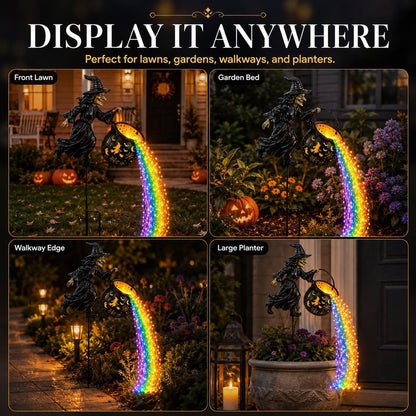 🔥LAST DAY 50% OFF -Halloween Witch Cauldron Garden Light
