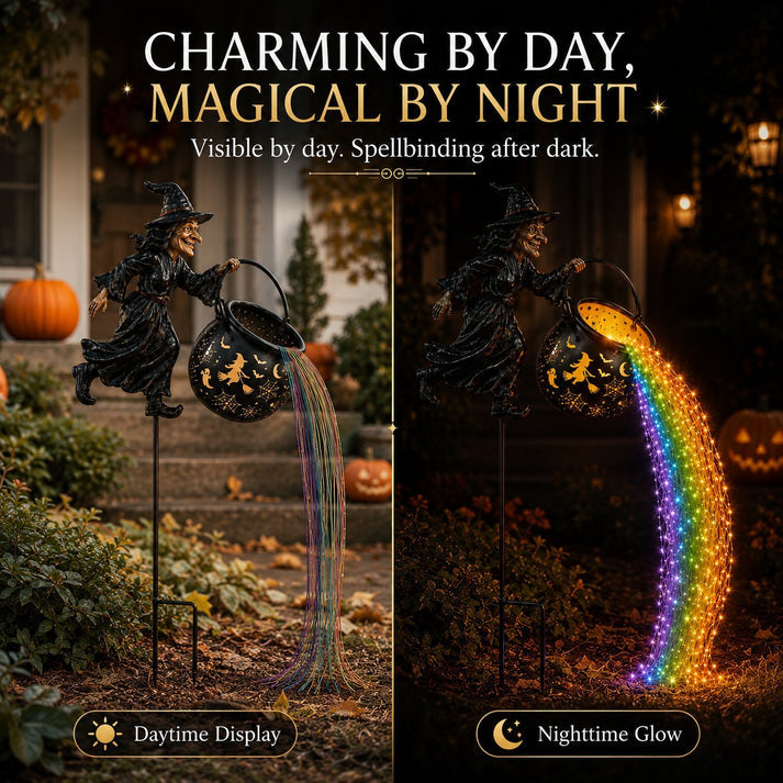 🔥LAST DAY 50% OFF -Halloween Witch Cauldron Garden Light