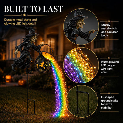 🔥LAST DAY 50% OFF -Halloween Witch Cauldron Garden Light